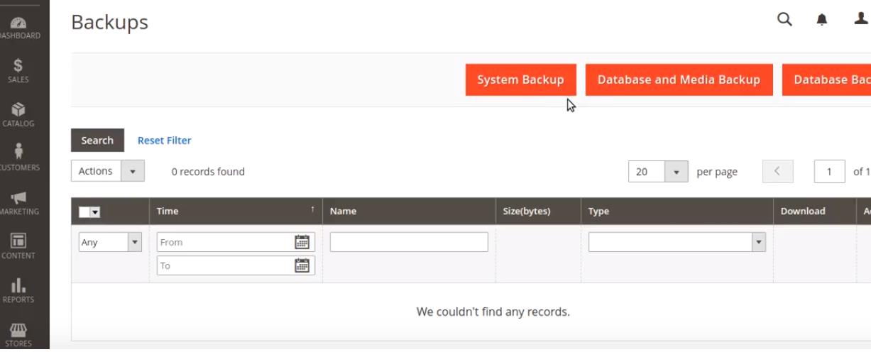 backup, databaseand 