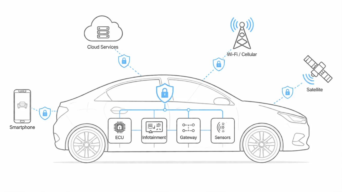 Automotive network security Image