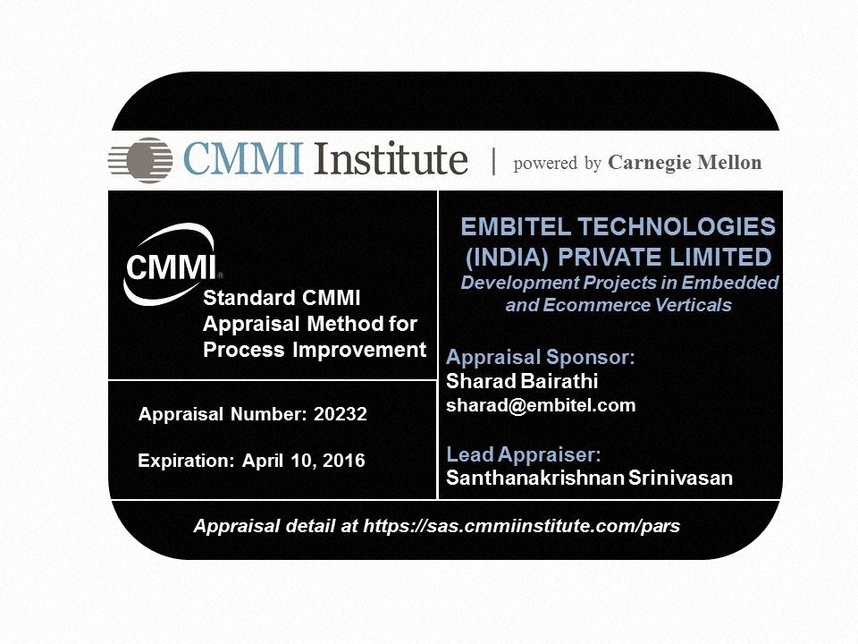 Embitel_Technologies_CMMi_Level3