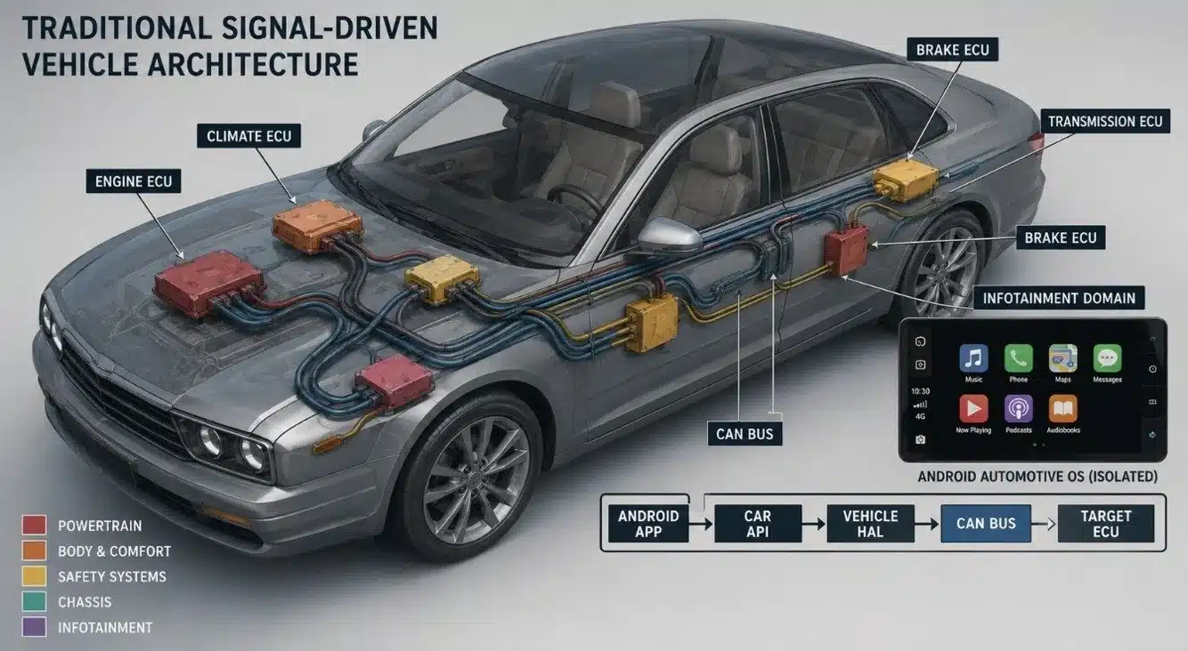Traditional Signal-Driven Vehicle Architecture