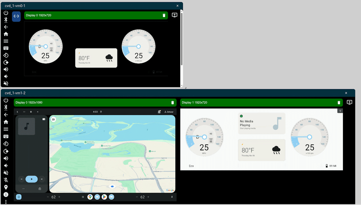 Display Safety full cluster with SDV